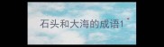 石头和大海的成语