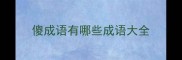 傻成语有哪些成语大全