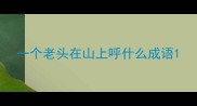一个老头在山上呼什么成语