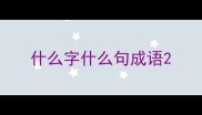 什么字什么句成语