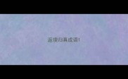 返璞归真成语