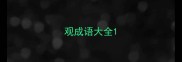 观成语大全