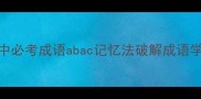 高效记忆120个小学到高中必考成语abac记忆法破解成语学习困局附电子资料