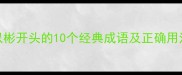 彬彬雅雅详解以彬开头的10个经典成语及正确用法附避坑指南