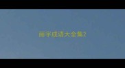 丽字成语大全集