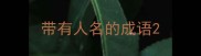 带有人名的成语