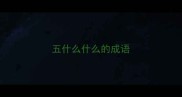 五什么什么的成语