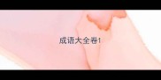 成语大全卷