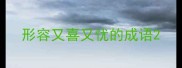 形容又喜又忧的成语