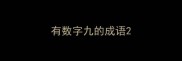 有数字九的成语