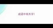 成语中有木字