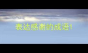 表达感谢的成语