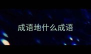 成语地什么成语