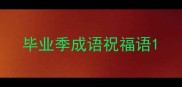 毕业季成语祝福语