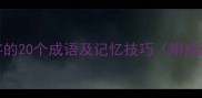 包含思字的20个成语及记忆技巧附成语接龙