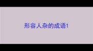 形容人杂的成语