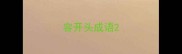 容开头成语