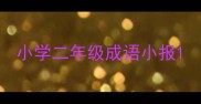 小学二年级成语小报