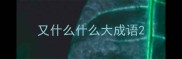 又什么什么大成语