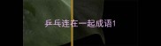 乒乓连在一起成语