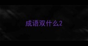 成语双什么