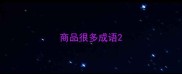 商品很多成语