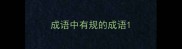 成语中有规的成语