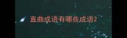 直曲成语有哪些成语