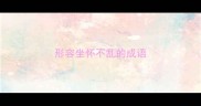 形容坐怀不乱的成语
