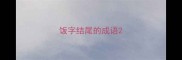 饭字结尾的成语