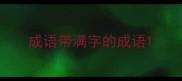 成语带满字的成语
