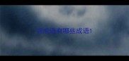 锦成语有哪些成语