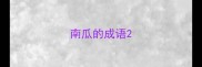 南瓜的成语