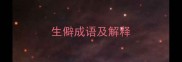 生僻成语及解释