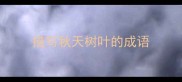 描写秋天树叶的成语