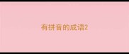 有拼音的成语