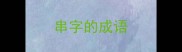 串字的成语