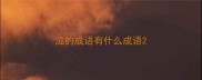 泣的成语有什么成语