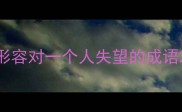 形容对一个人失望的成语