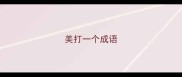 美打一个成语