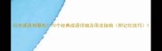 鸟字成语有哪些10个经典成语详细及用法指南附记忆技巧