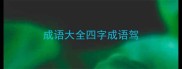 成语大全四字成语驾