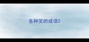 各种笑的成语