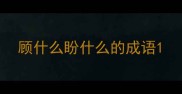 顾什么盼什么的成语
