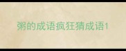 粥的成语疯狂猜成语