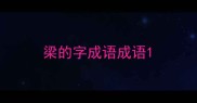 梁的字成语成语