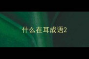 什么在耳成语