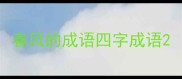 春风的成语四字成语