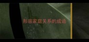 形容家庭关系的成语