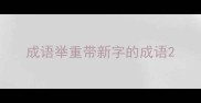 成语举重带新字的成语